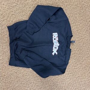 Gildan Black Sweatshirt with Red and White Logo